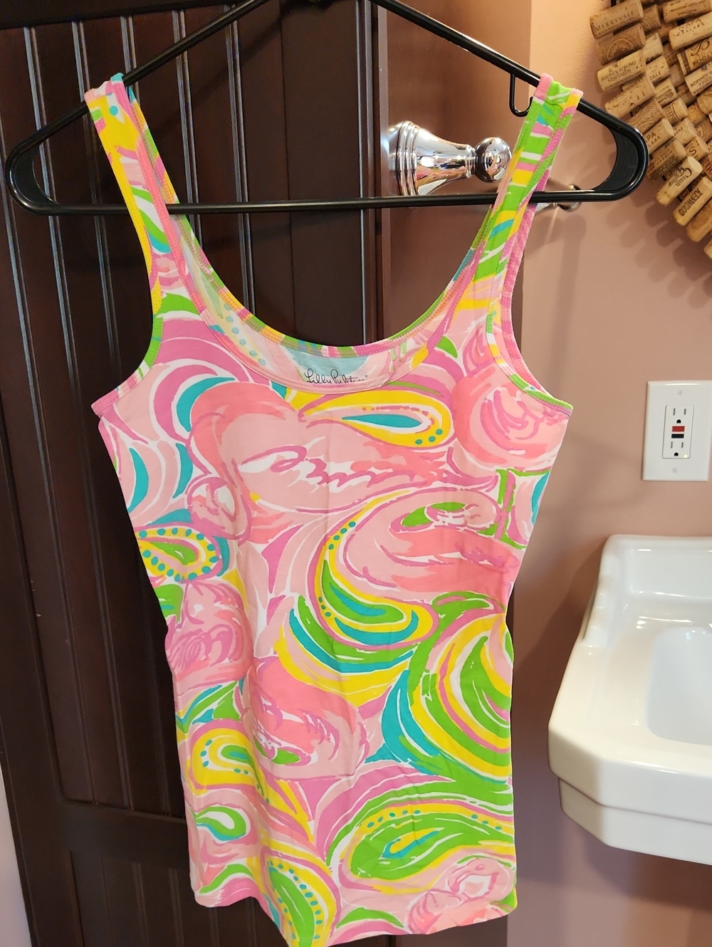 Lilly Pulitzer Pink Multi Swirl Tank One-Piece